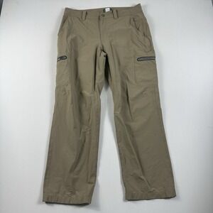 L.L Bean Water-Resistant Cresta Hiking Cargo Pants Standard Fit Mens 34X30 Brown